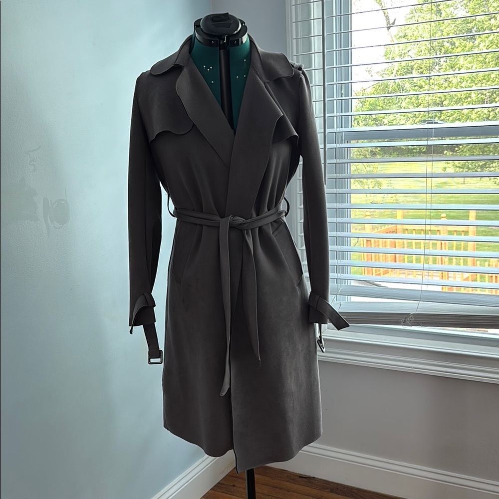 Women's Gray Trench Coat